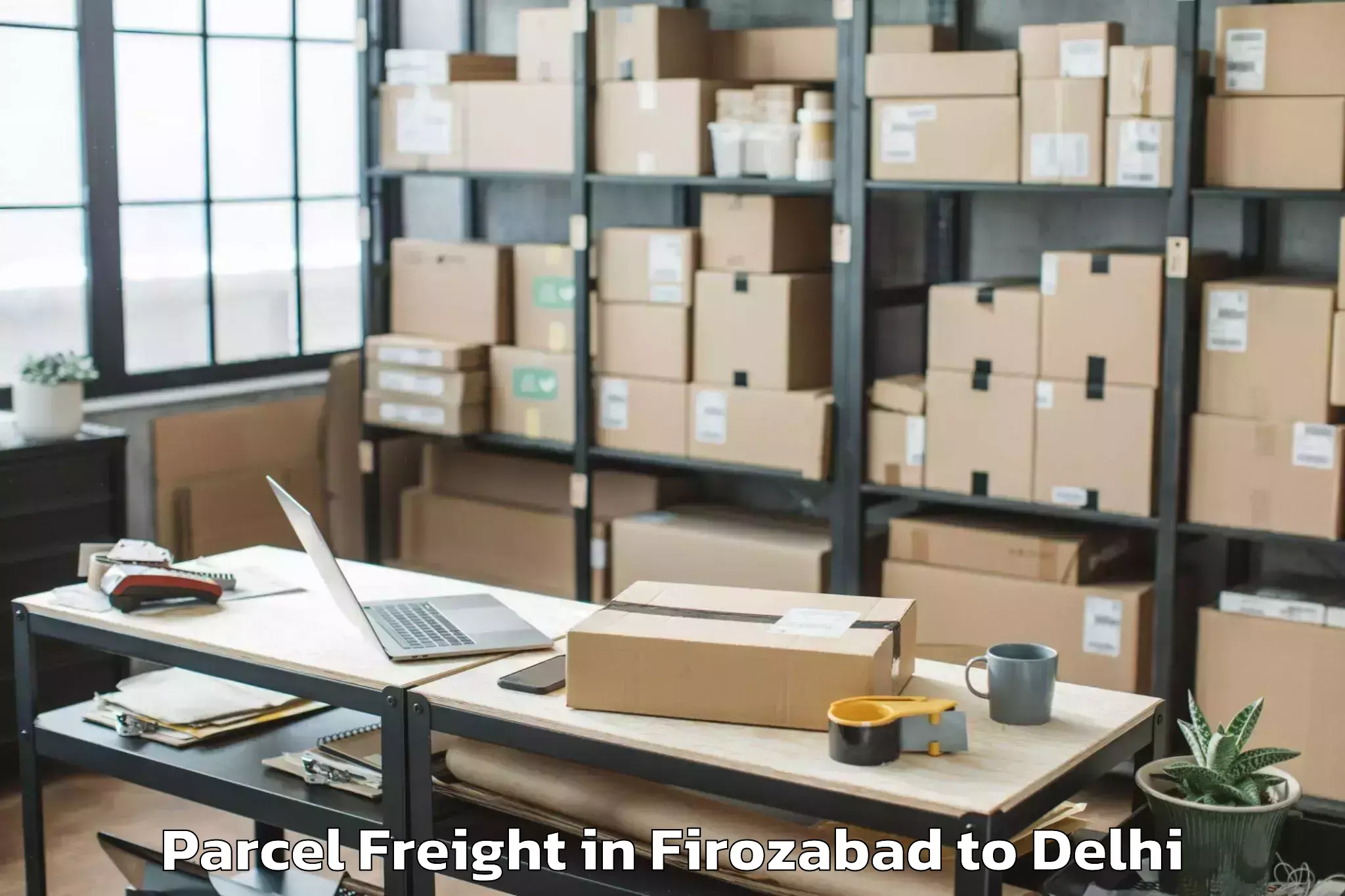 Discover Firozabad to Burari Parcel Freight